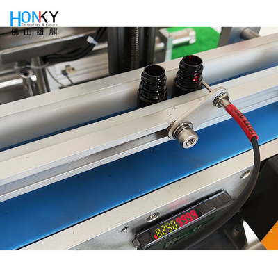 Desktop Type Small Batch Manufacturing Liquid Cream Filling Machine Withc Conveyor For Cosmetic Small Batch Packing