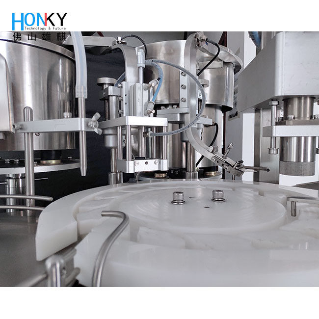 Máquina Llenadora de Viales de 10 ml con Velocidad de 25 BPM y Control PLC para la Fabricación de Líquidos Farmacéuticos