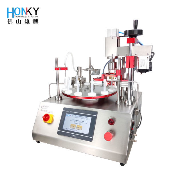 CA de escritorio 220V Vial Filling And Capping Machine Vial Filler