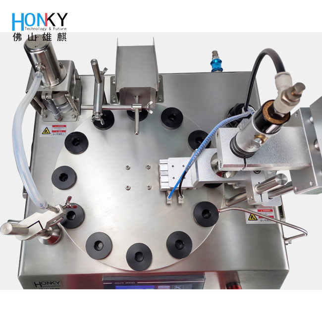 Compact Automatic Filling Capping Machine with 304 Stainless Steel and XQX2 Ceramic Pump for Precise Bio Reagent Filling
