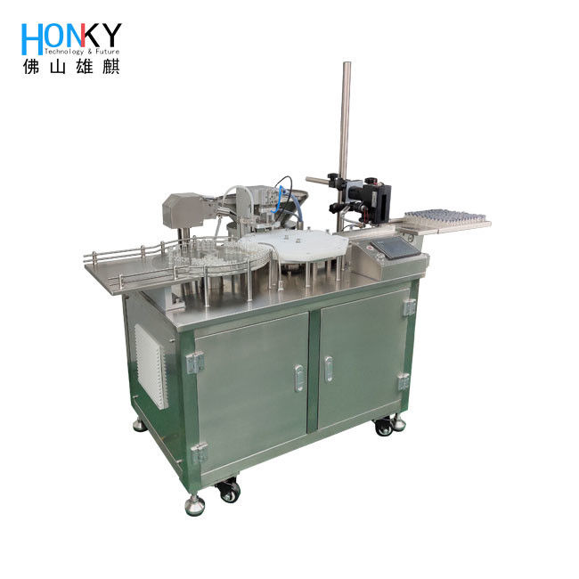Desktop Vial Filling and Capping Machine with 2300 Bottle Per Hour Efficiency 0.6-6ml Filling Range and AC 220V Power