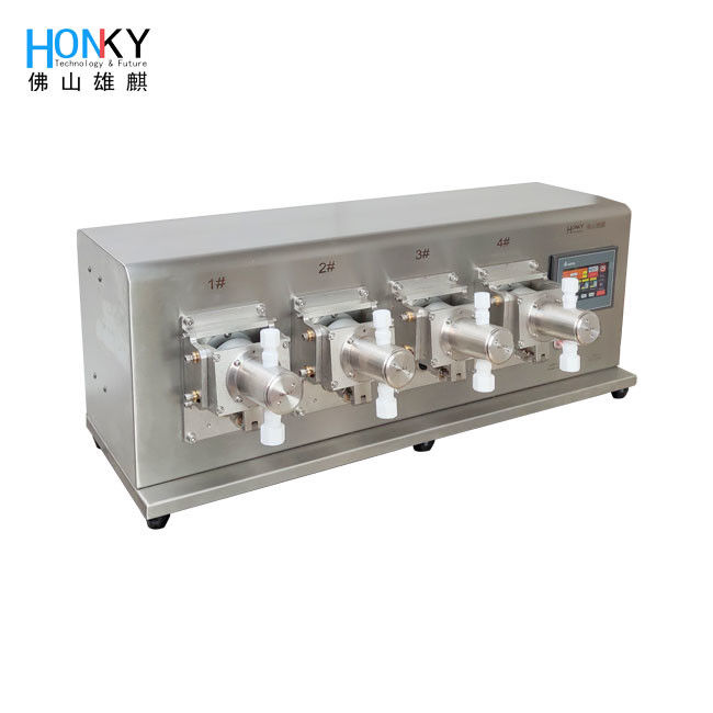 4 Heads Ceramic Pump Filling System with 0.5% Accuracy for Pharma
