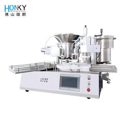 Máquina automática de llenado de aceite esencial líquido de escritorio de 5 ml con bomba de llenado de pistón cerámico