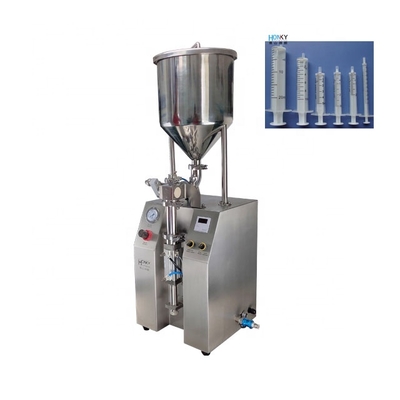 Máquina de llenado de líquido de escritorio de acero inoxidable con dos cabezas de control PLC
