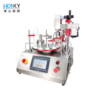 Bomba de cerámica de Vial Filling Capping Machine With del vidrio de Rose Oil 30BPM