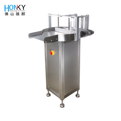 Alimentador de botellas redondas de 40 cm de diámetro con regulador de velocidad del motor para línea de producción automática