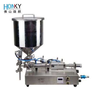 Máquina de rellenar de la goma poner crema semi automática de escritorio de la loción con la botella por minuto de la tolva 40