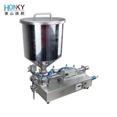 Máquina de llenado de pasta de champú líquido semiautomática de escritorio de 200 ml alta precisión para llenado y embalaje químico diario