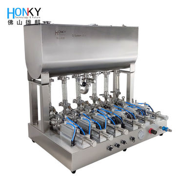 Máquina de rellenar 6 8000BPH principal 500W del lubricante de alta velocidad