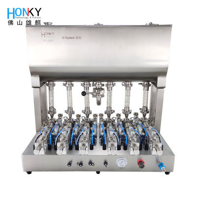 6 bomba de cerámica de la cabeza 8000 BPH Olive Oil Bottling Machine With