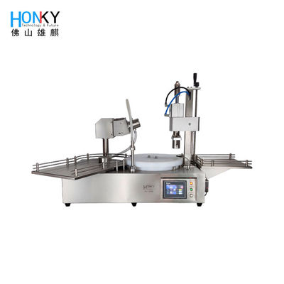 Bomba de cerámica de Vial Filling And Capping Machine del vidrio de escritorio 10ml para la loción esencial