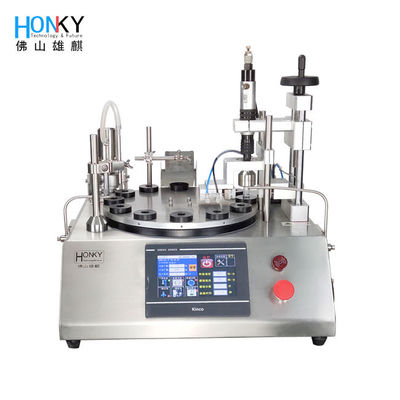 Máquina automática de llenado y tapón con bomba de pistón de cerámica para llenar botellas de pequeño volumen de alta precisión