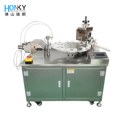 Taller limpio máquina de llenado y tapado de tipo banco limpio con sistema de doble cabeza para tubo de biorreactor