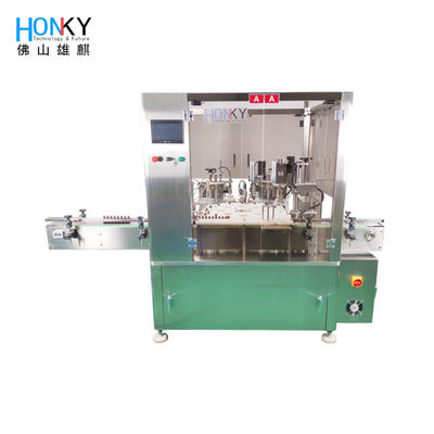 Máquina automática de llenado y tapado de botellas de vidrio de aceite esencial con función de carga de enchufe para el embalaje de aceite cosmético