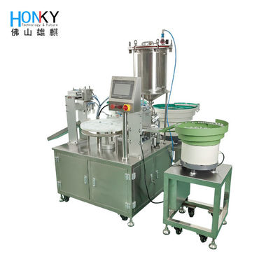Máquina de llenado y tapado de tubos de pasta de crema totalmente automática con bomba de pistón cerámico para el cuidado de la piel