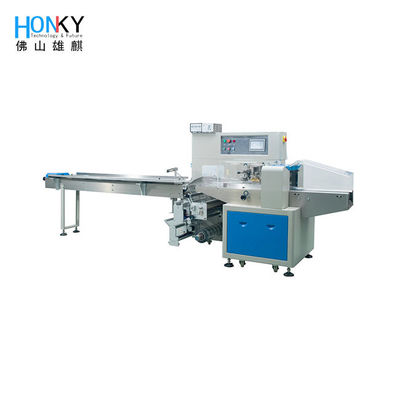 Máquina de embalaje horizontal de papel para envasar objetos regulares galletas pasteles chocolate pan pasteles de luna