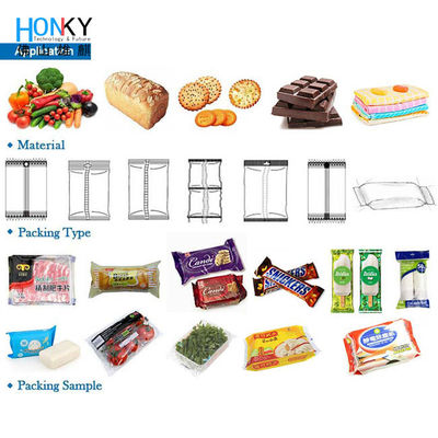 cremallera preparada de antemano de los 55pcs/M Filling Packing Machine que se levanta el gránulo Sugar Salt Rice Grain del bolso