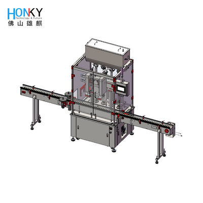 Máquina de llenado de líquido de 2L automática para la industria del champú